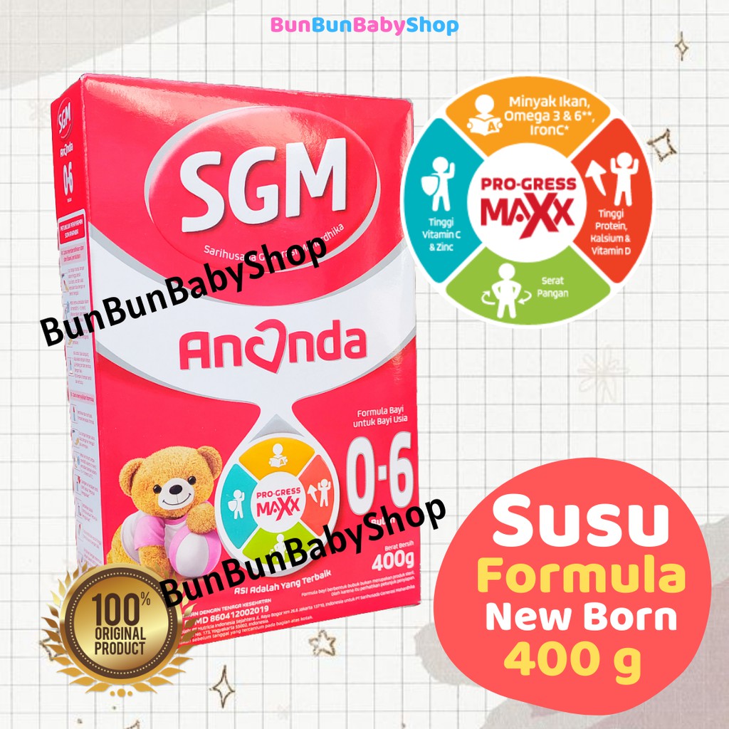 SGM Ananda 0-6 Bulan 150g Susu Formula Bubuk Perlengkapan Baby Baru Lahir Peralatan ASI New Born