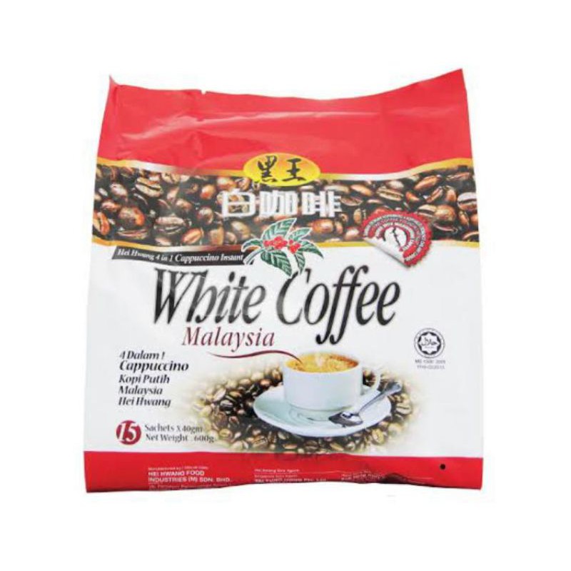 

HEI HWANG White Coffee 4in1 Cappuccino 15 sachets/Import/Malaysia