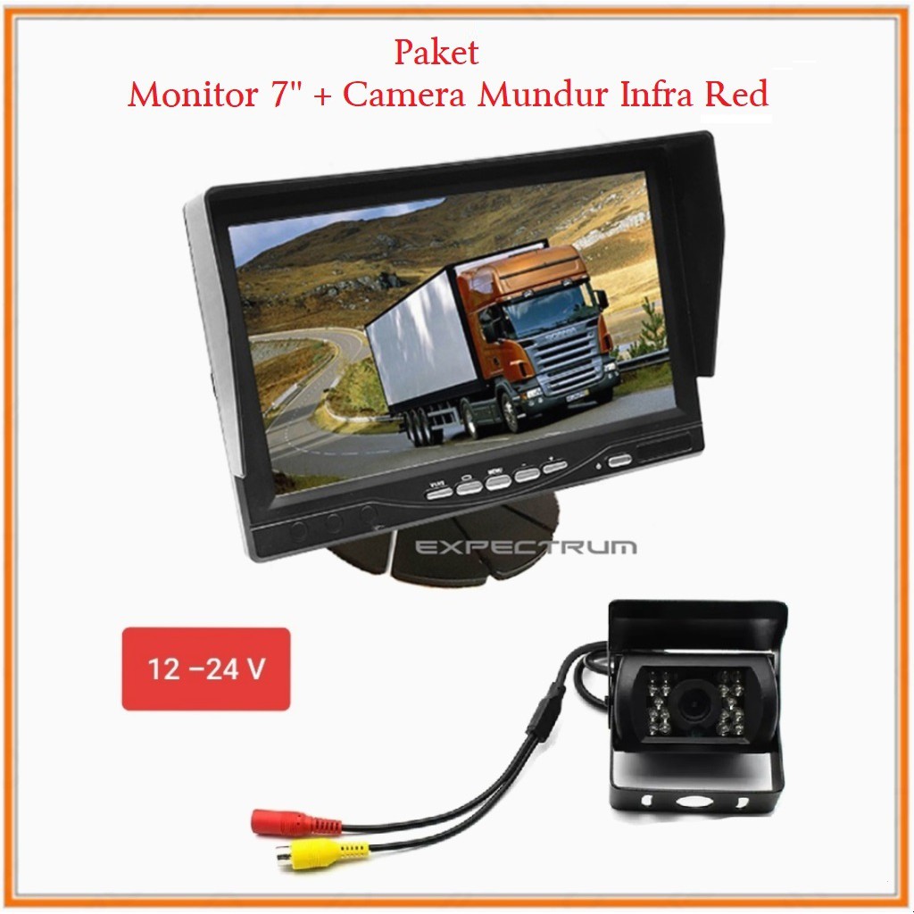 Monitor TV Ondash 7 inchi - PAKET Monitor TV 7 inch &amp; Kamera Infra Red