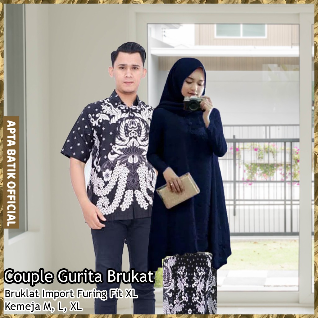 Batik Couple Brokat Ori Safitri Gurita Full Furing Wanita