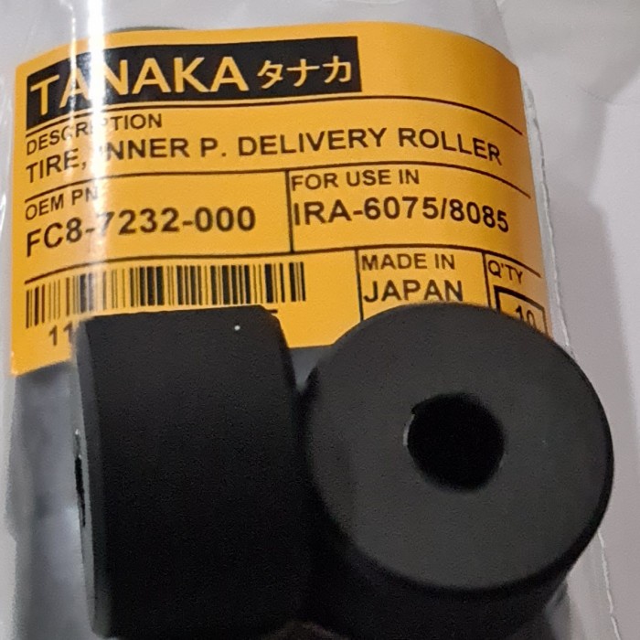 Delivery Roller Fotokopi Canon IRA 6075 / 6275 FCB -7232 - 000 TANAKA JEPANG Satu Set 4 PCS