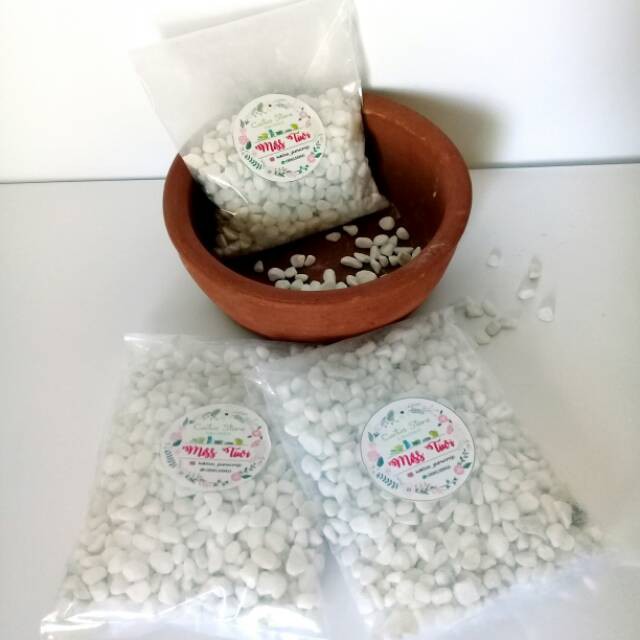 BATU KORAL CORAL PUTIH SALJU BATU KERIKIL ALAM WHITE ITALY POT TANAMAN BUNGA HIAS AQUARIUM 500 GRAM