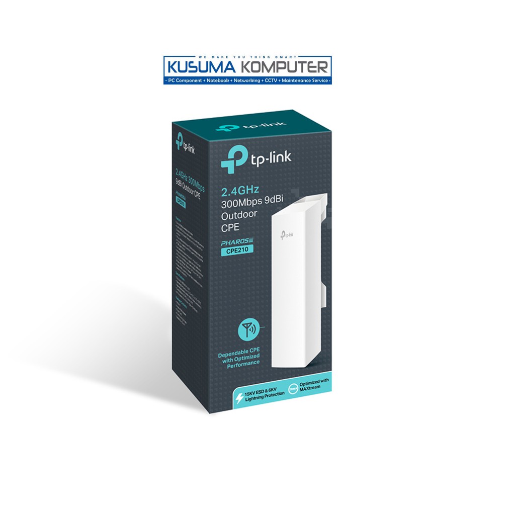 Tp Link CPE 210 2.4GHz 300Mbps 9dBi Outdoor CPE210