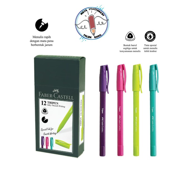 

Update Pulpen / Pen / Ballpoint Tripen Faber Castell Isi 12 Pc+ 2Pc Murah