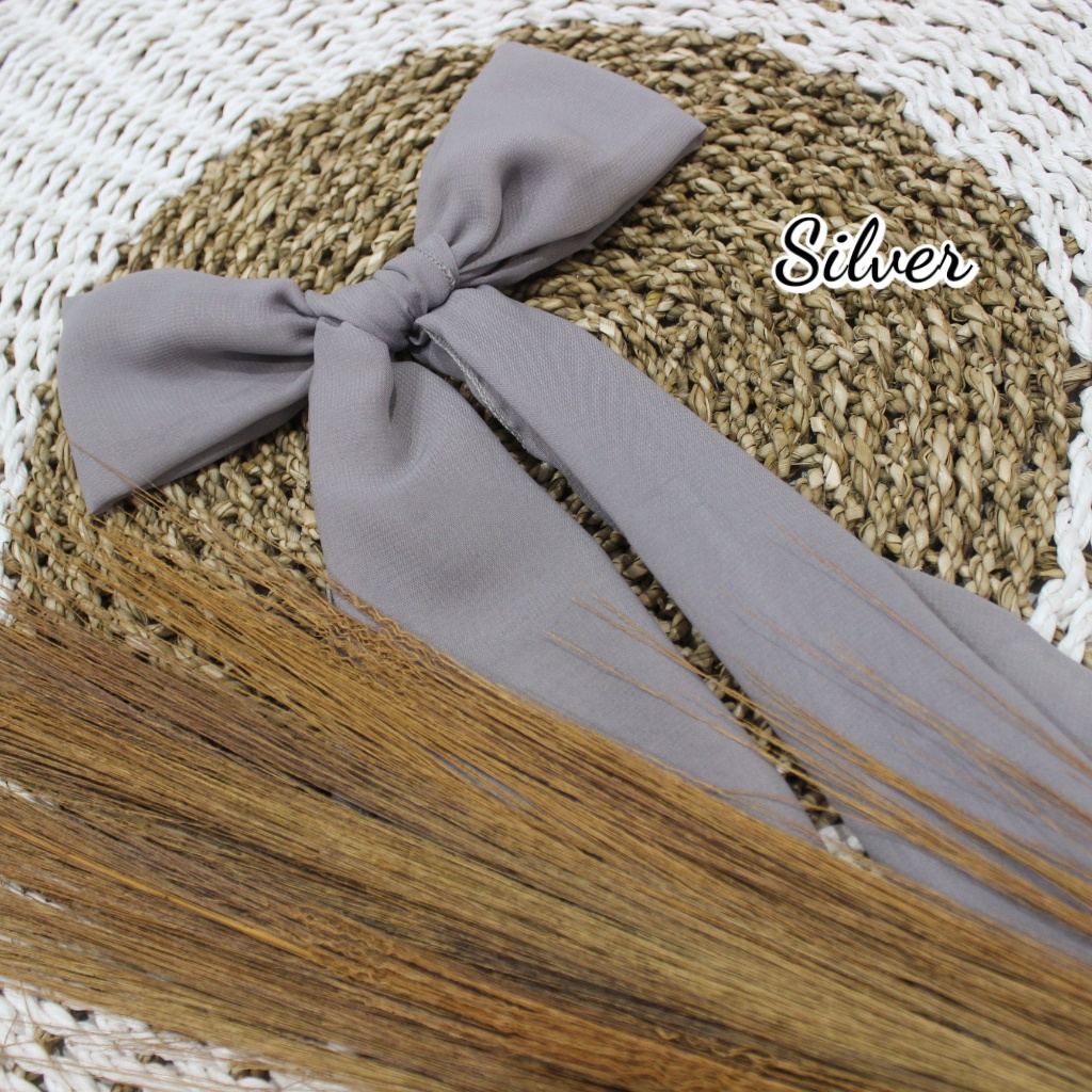 Selendang Anak Sifon Hycon / Selendang Tari Anak / Senteng Anak-Silver