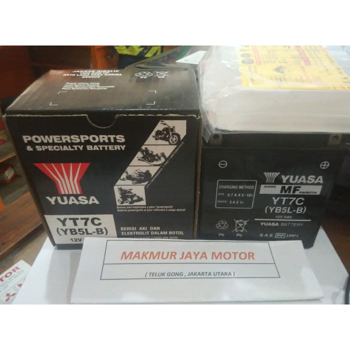 ACCU/AKI MOTOR YUASA MAINTENANCE FREE YT7C (KERING)