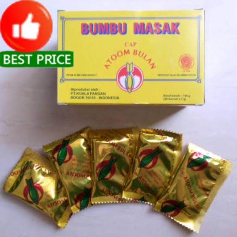 

bumbu masak cap atoom bulan isi 20 / pack best selling