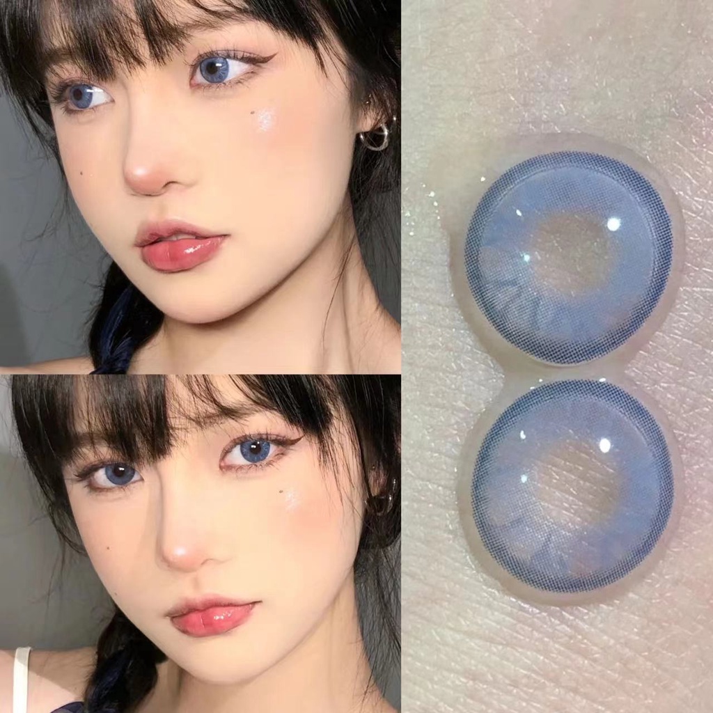 [✅COD] GEM Series Softlens Mata Normal Lensa Kontak Warna Alami Soflens Murah Grey Lensa Warna Softlens Minus 0.00 Diameter 14MM soplen murah kontak lensa mata korea