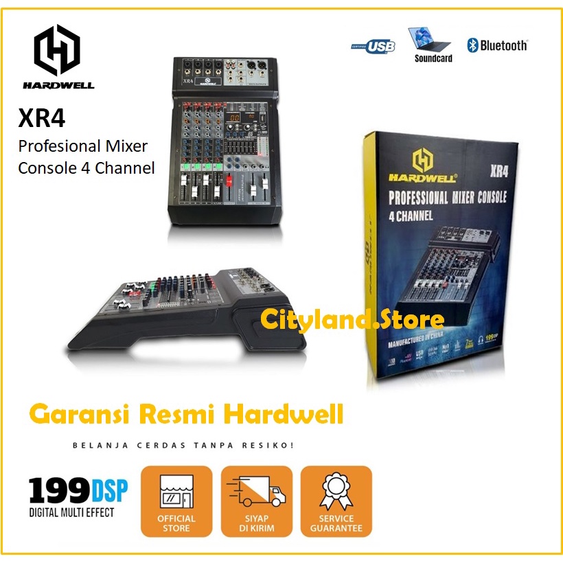 Mixer Hardwell xr4 professional mixer console 4 channel