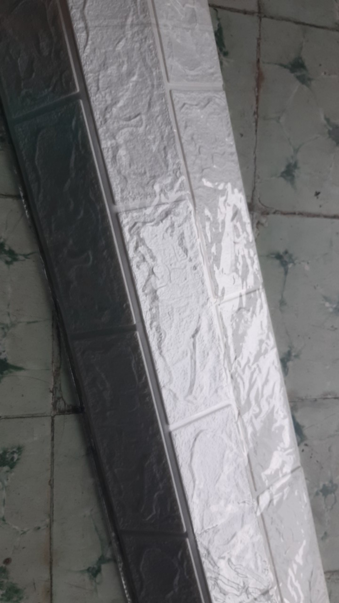 Wallpaper Foam 3d Bata Warna Putih Bersih / Wallpaper 3d Bata Murah