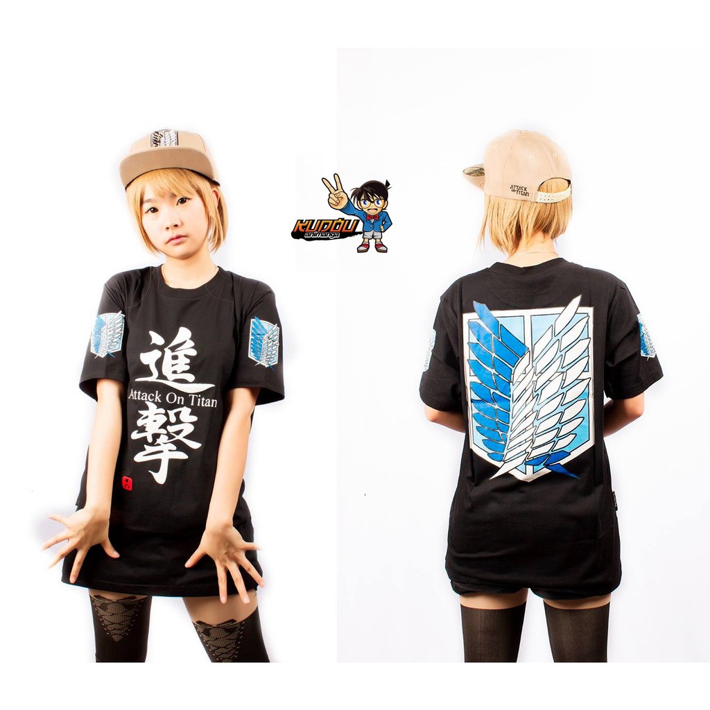 Tshirt SNK Kanji Scouting Legion Black