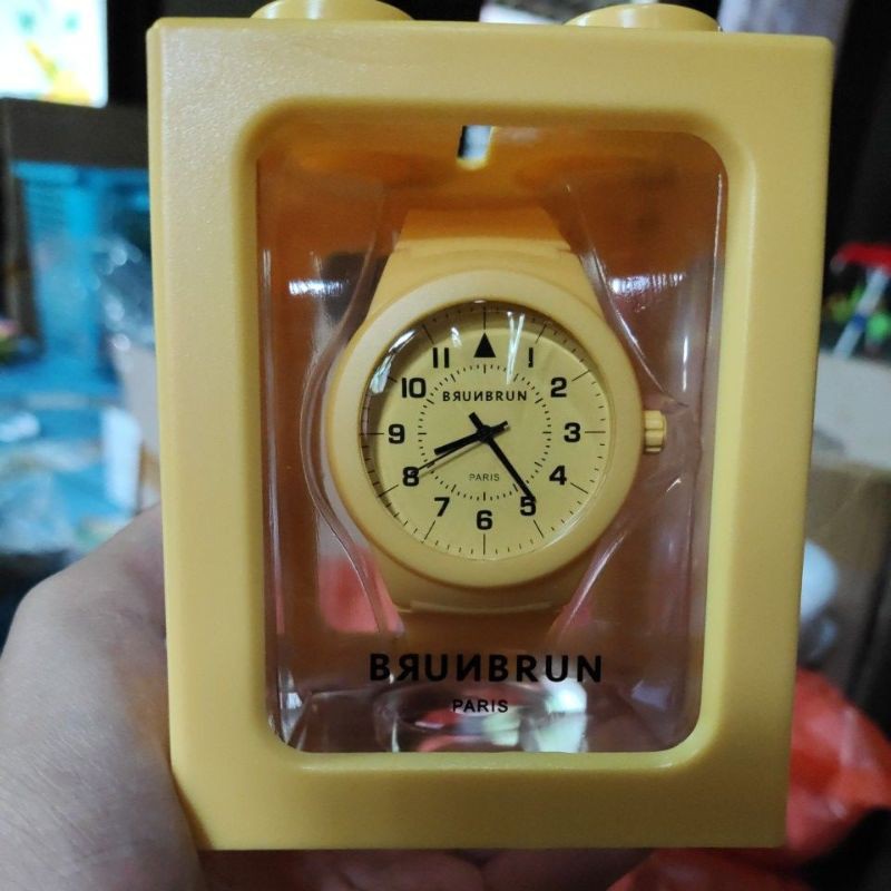 JAM TANGAN MARLO YELLOW BY BRUNBRUN PARIS