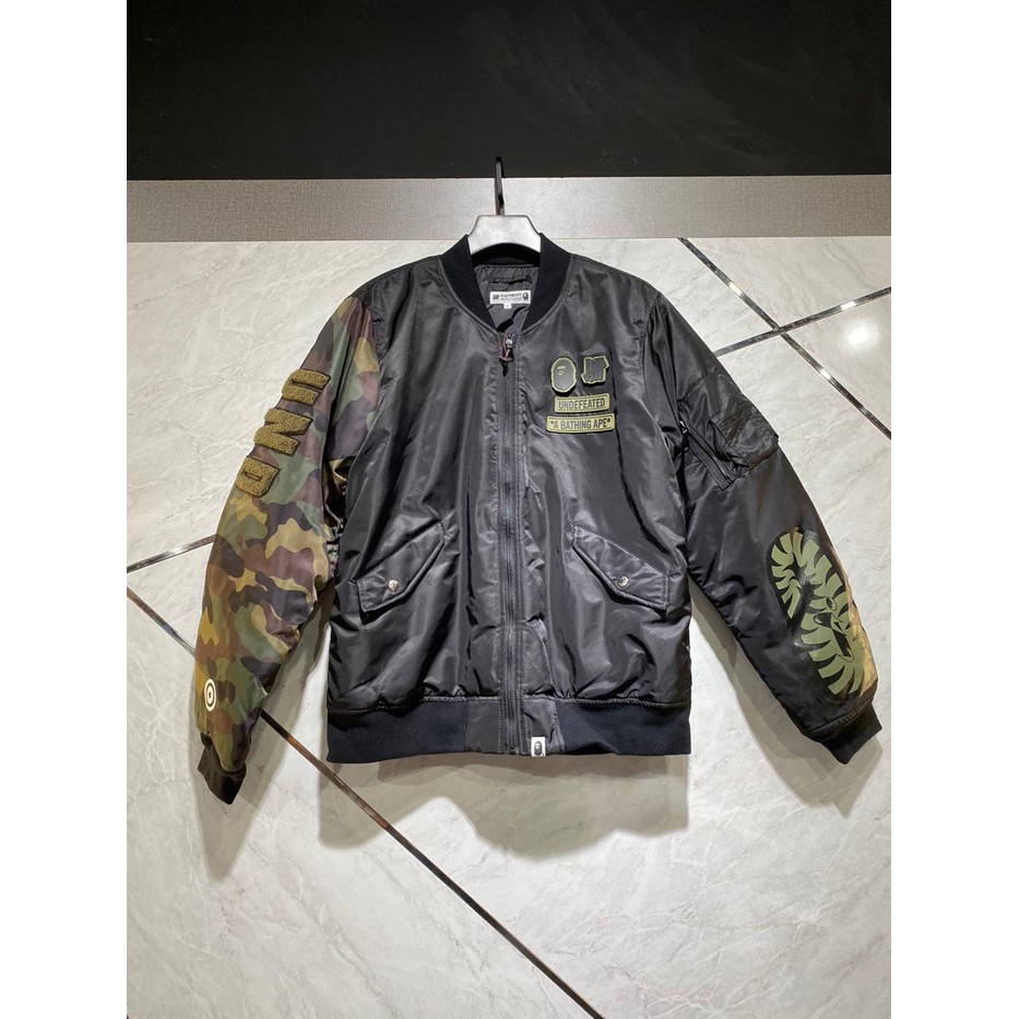 bape undefeated bomber jacket