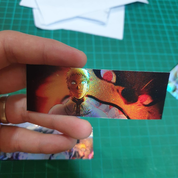 Sticker Hologram Anime Slap - PSH729 - Naruto - Naruto Kurama