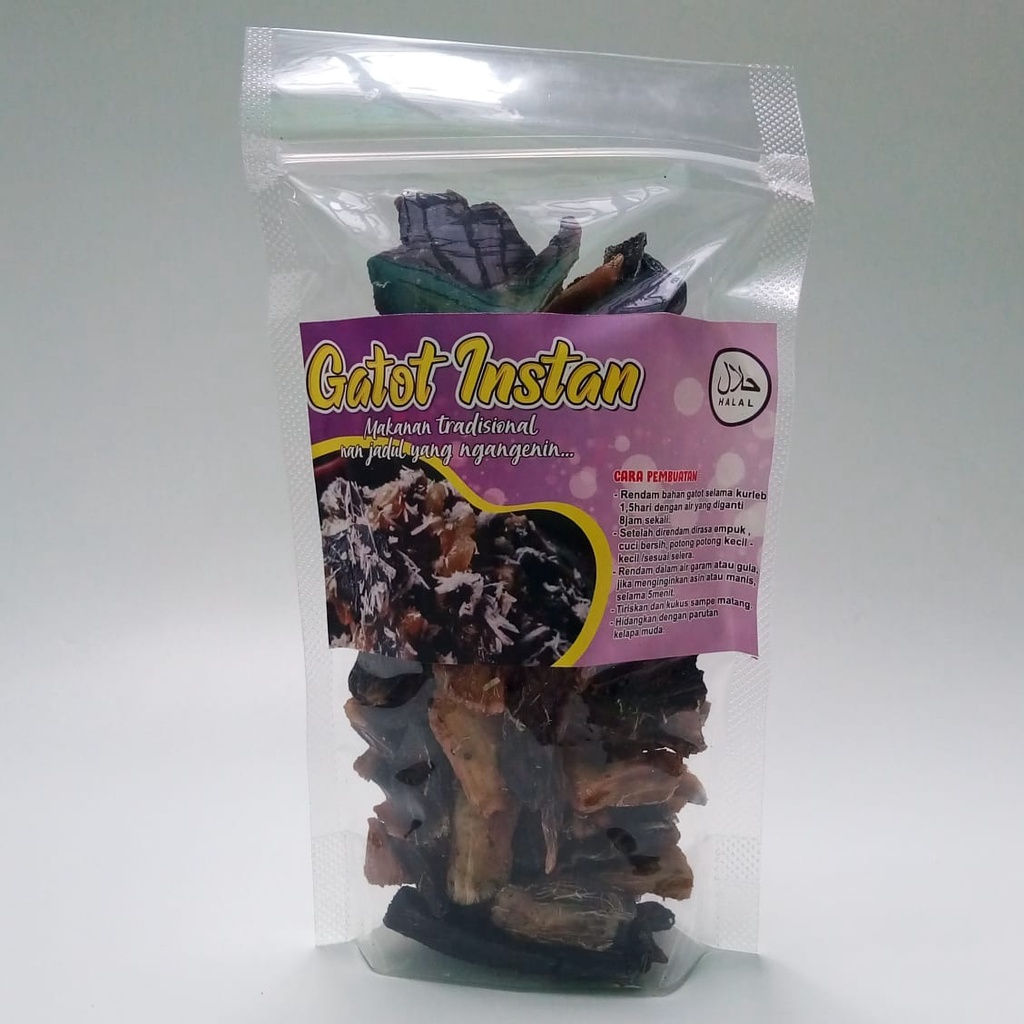 

Gatot Instan Gatot Tiwul yang terbuat dari Singkong pilihan sehingga menghasilkan Gatot Kering Enak