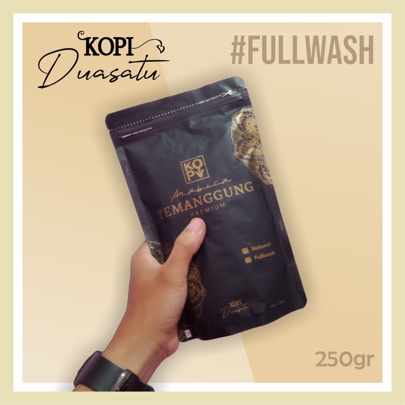 

Kopi Bubuk Arabica Temanggung 250gr Proses Fullwash Kualitas Premium