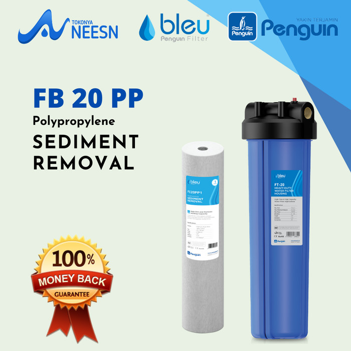 Paket Filter Air sumur/tandon/toren penguin PBF 20&quot; 2 PP + CTO