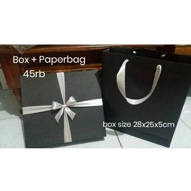 

Kotak kado (28x25x5cm) + Paperbag