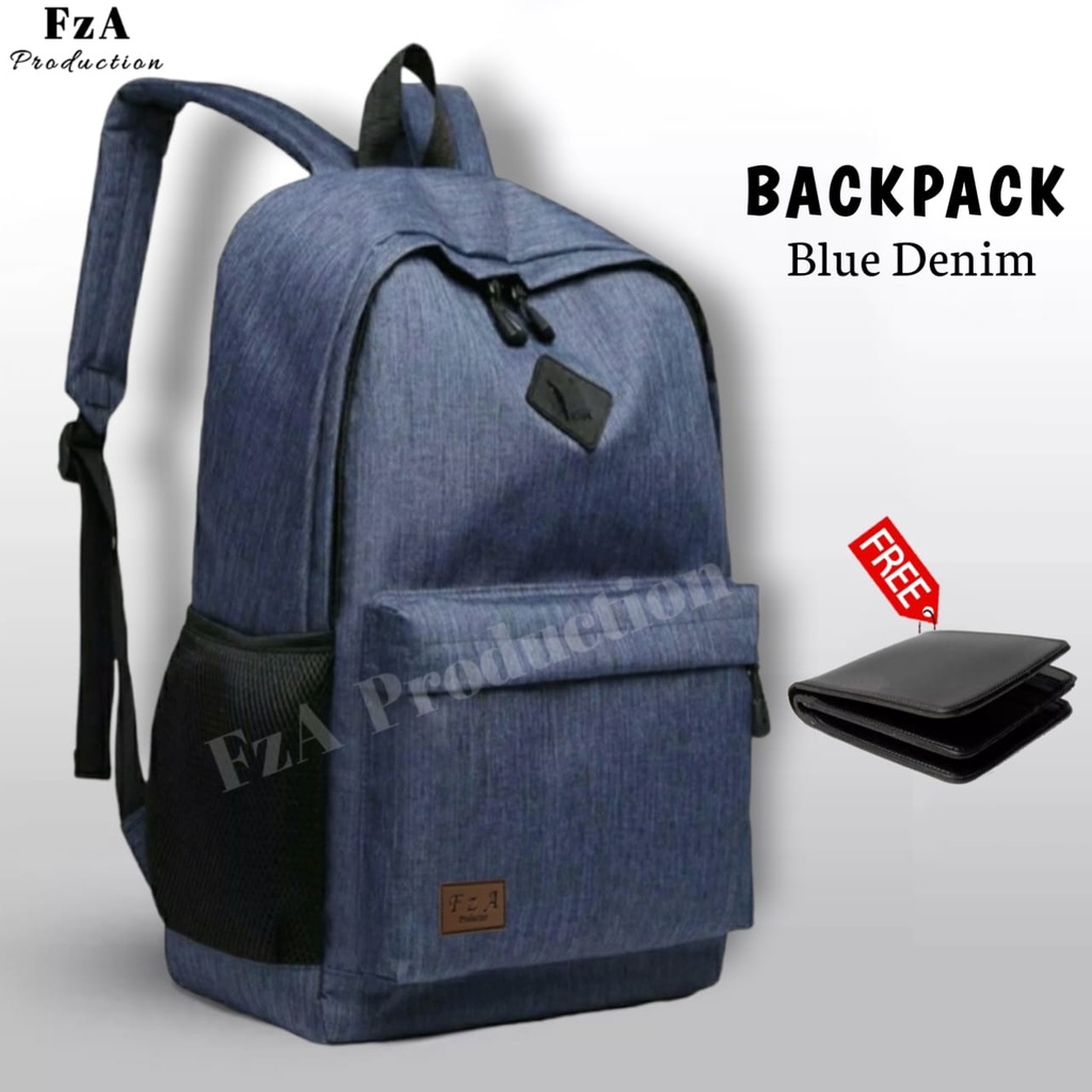 Big Promo..Tas Ransel Distro sekolah kuliah Kerja Pria Wanita Tas Ransel Laptop Original - FzA Gratis Dompet Pria