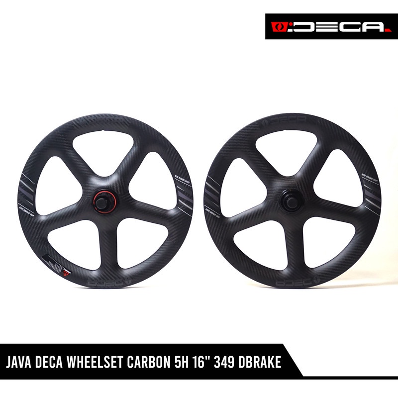 JAVA DECA WHEELSET CARBON 5H 16" 349 DBRAKE