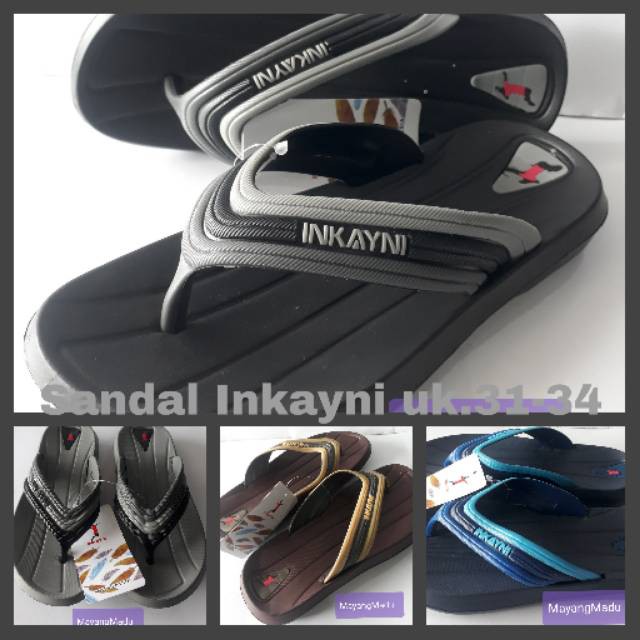 (DISTRIBUTOR RESMI) Sandal Jepit Inkayni 3008 / Sandal Karet Tanggung 30-34 / Sandal Jepit Anak