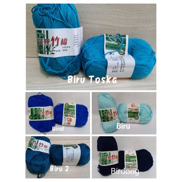 Benang rajut katun bamboo