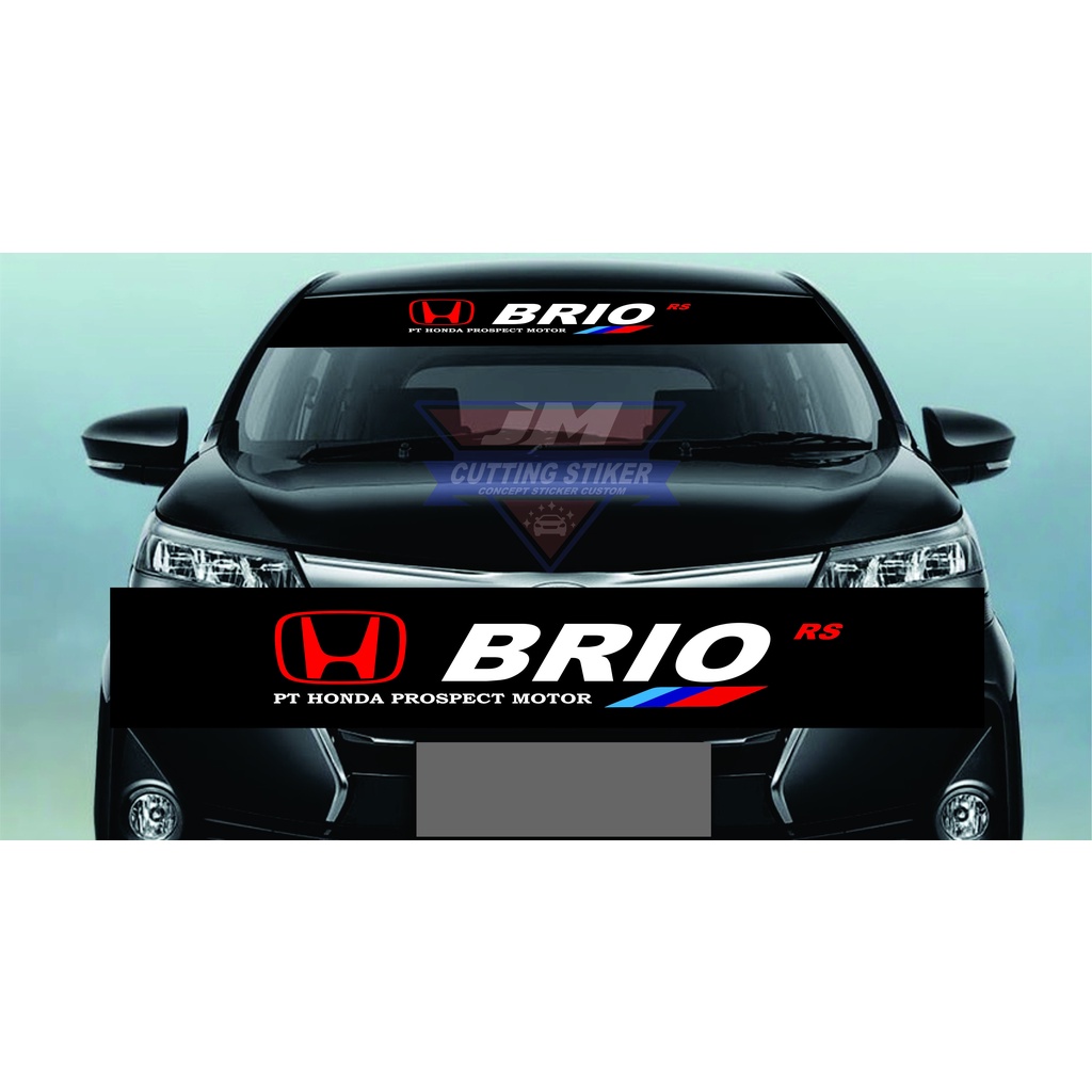 Stiker mobil kaca depan honda brio stiker kaca depan mobil