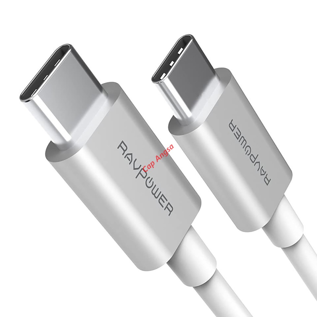 RAVPower RP-TPC001 FAST CHARGING KABEL CHARGER DATA QUICK CHARGE USB TYPE C TO C DATA RAV POWER 001