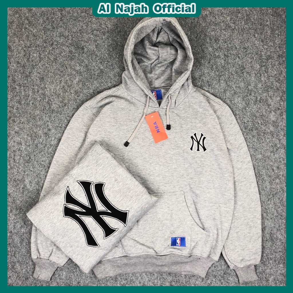 Sjf [COD] - Jaket Sweater Hoodie Distro Pria Logo Bordir Asli !! Sweeter Hoodie NY Laki Laki Sweter Hudie Cowok Suiter Hody Cowo Sewiter Hudie Keren NY Distro Premium Unisex Bahan Tebel Kren abiss CekOut