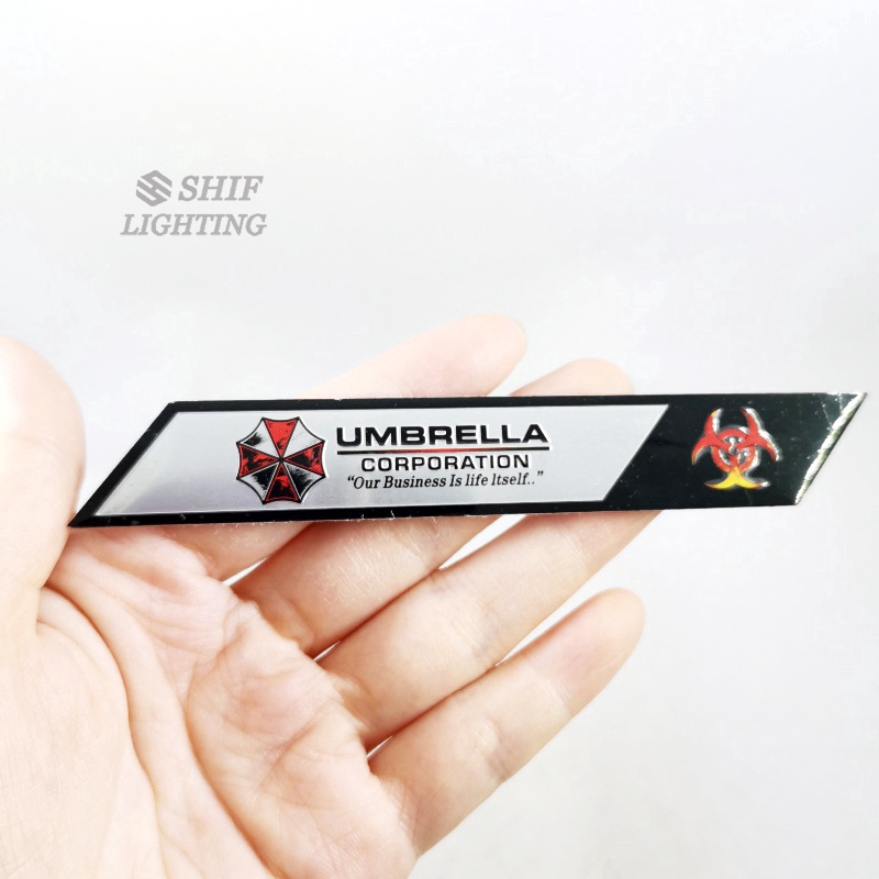 1pc Stiker Emblem Logo Umbrella Corporation Resident Evil Untuk Dekorasi Mobilmotor