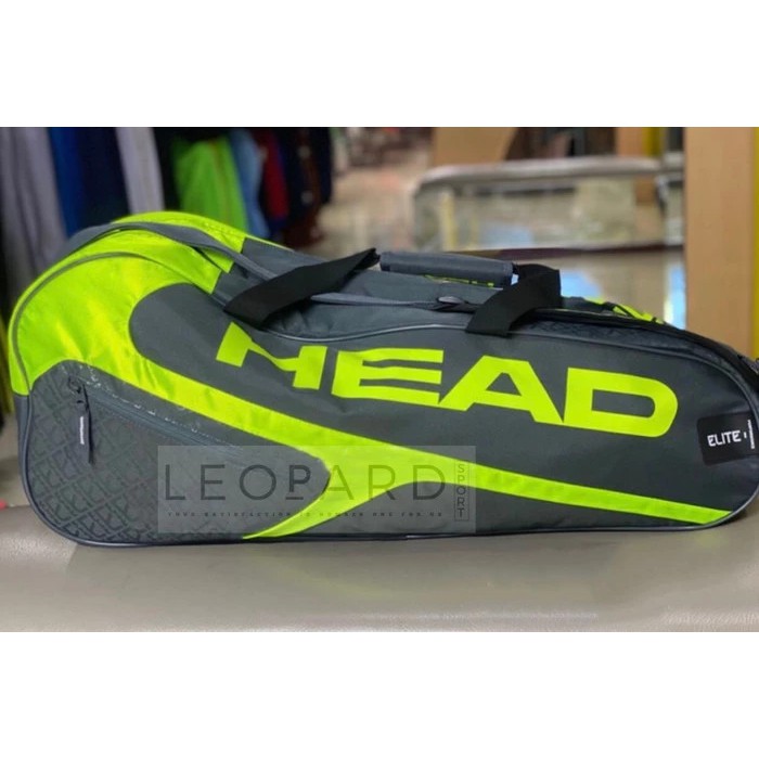 Tas Raket Tenis HEAD ELITE 6R Combi Grny ORIGINAL/ tas tenis Head