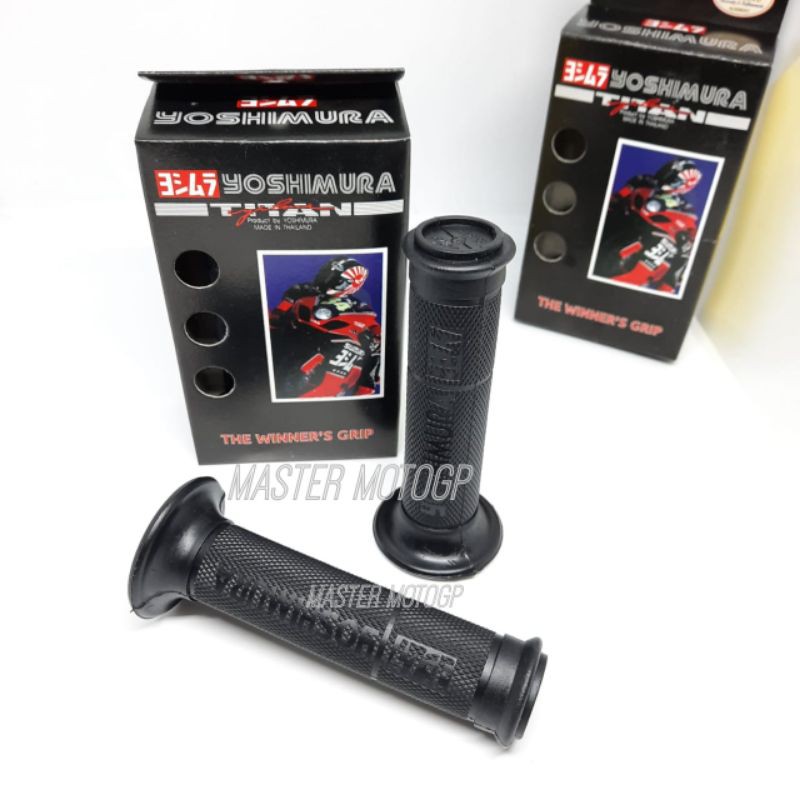 Grip Yoshimura dus Handfat karet YOSHIMURA Handgrip karet variasi motor Universal semua motor