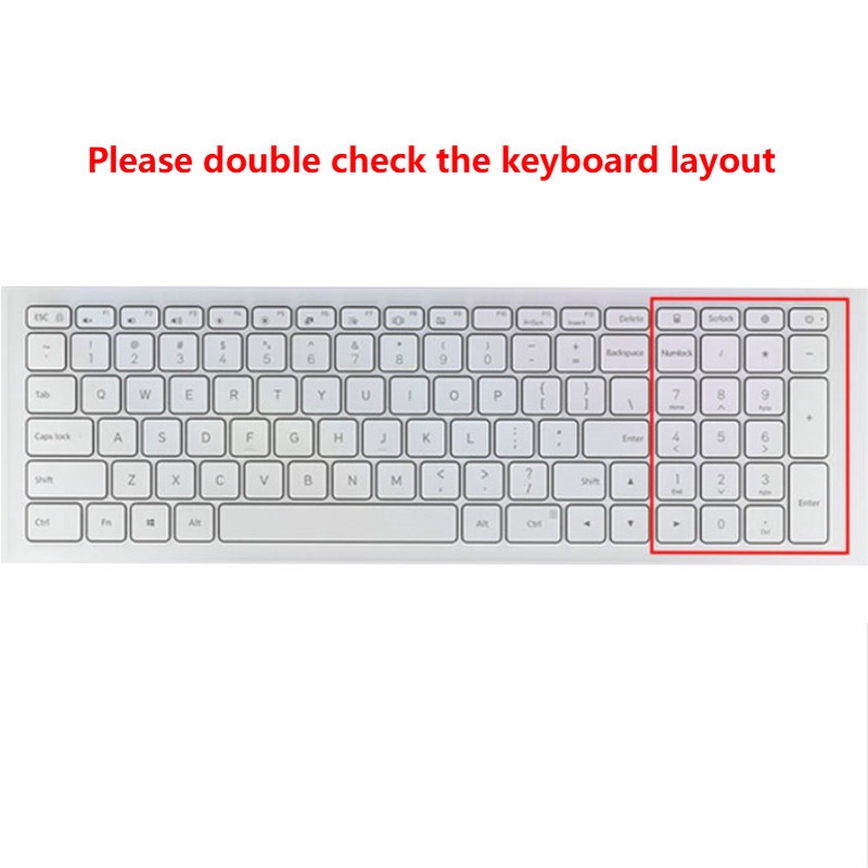 For 15.6 Inches Xiaomi TM1709 MX110 Soft Ultra-thin Silicone Laptop Keyboard Cover Protector