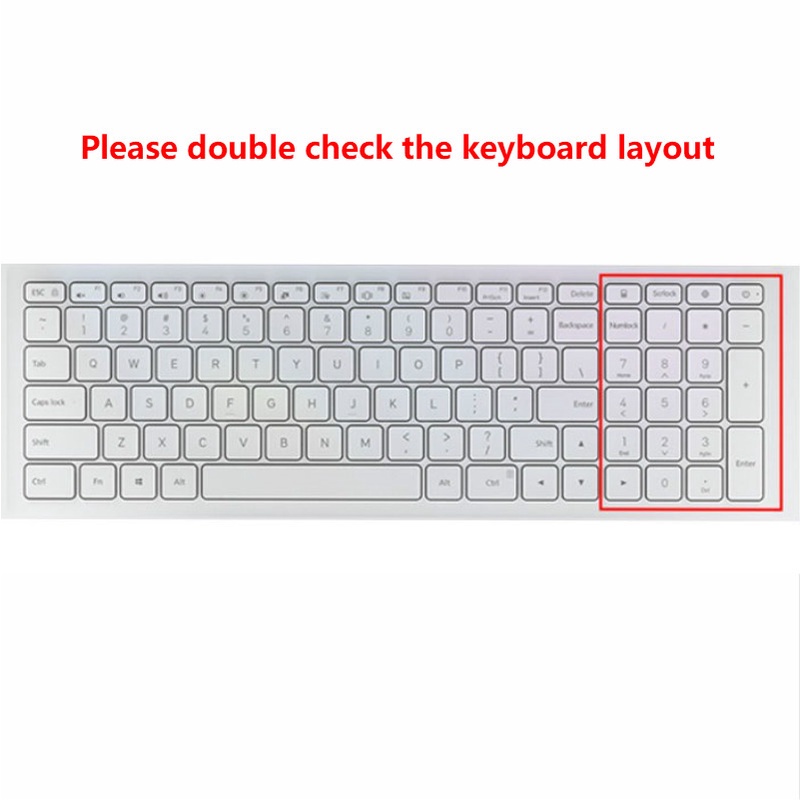 For 15.6 Inches Xiaomi TM1709 MX110 Soft Ultra-thin Silicone Laptop Keyboard Cover Protector