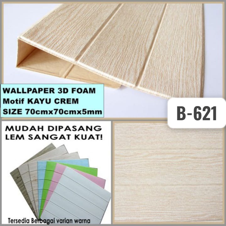 wallfoam motif kayu crem Wallfoam/WALLSTIKER/WALLBATA/WALLFOAMMURAH/WALLFOAM3D