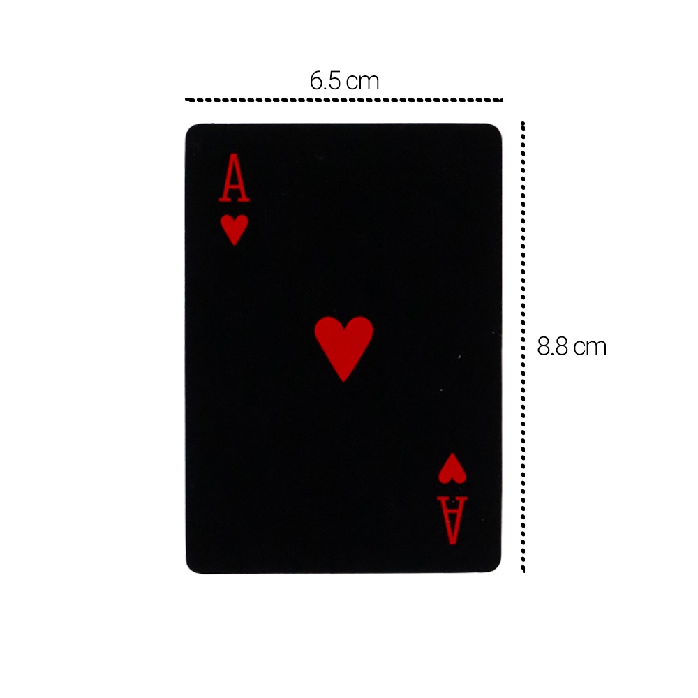 Kartu Remi Playing Card Poker Game Gold Foil - Q24KG - Red