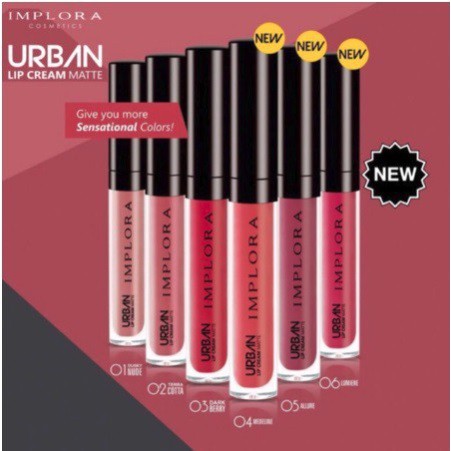 IMPLORA Urban Lip Cream Matte Original BPOM - Lipcream Surabaya