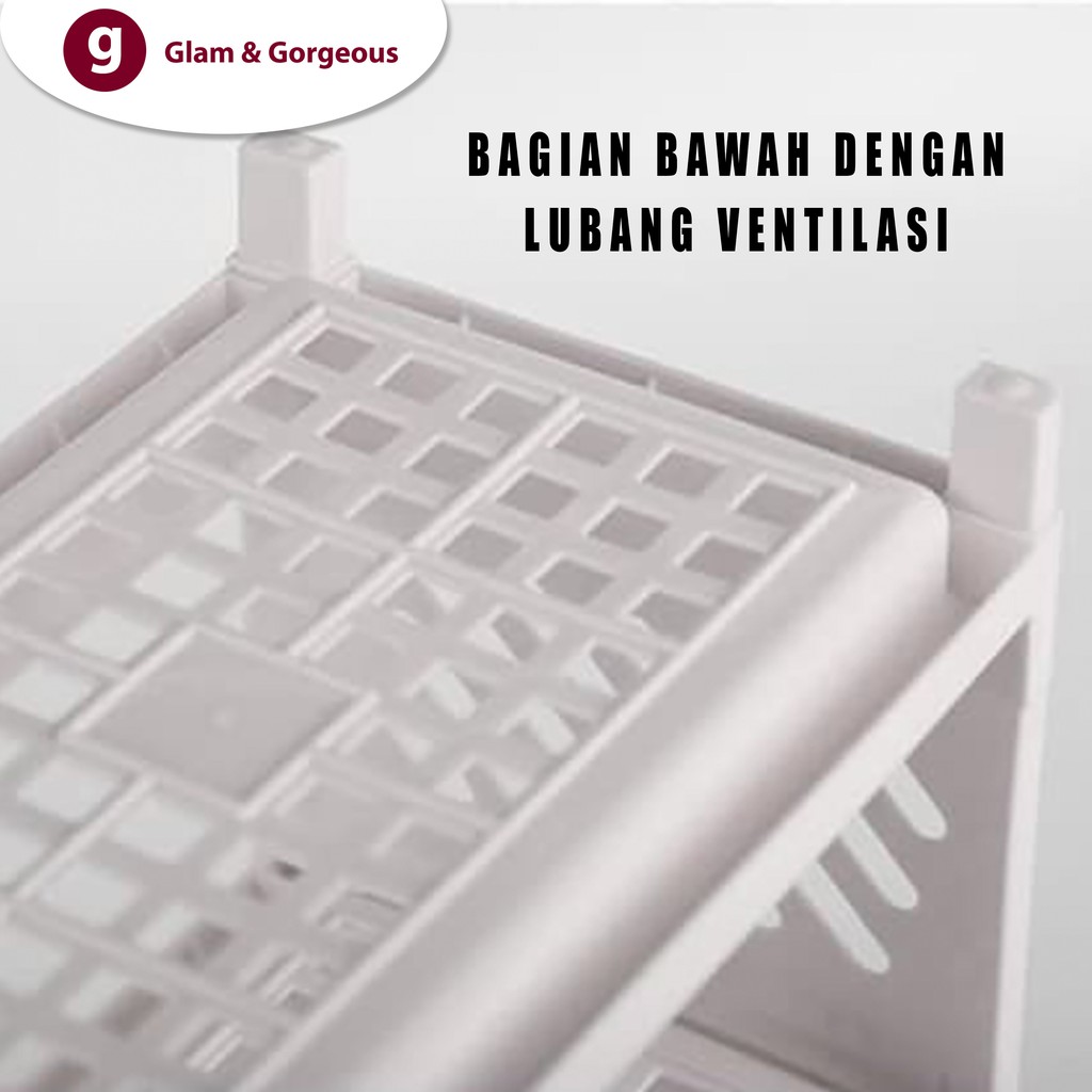 Rak Plastik Mini Serbaguna 3 Susun RT010