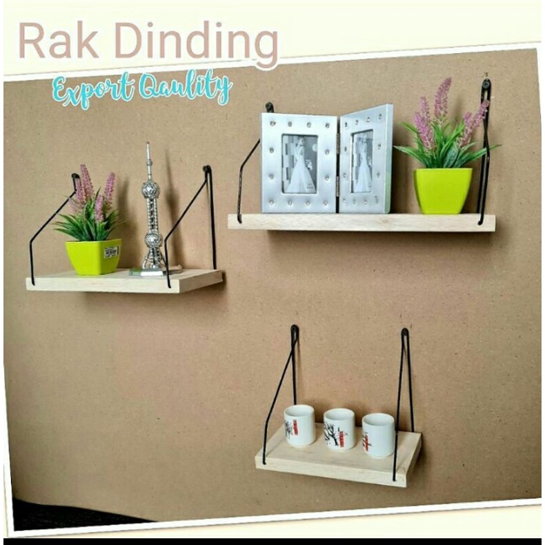 rak dinding murah berkualitas, rk ambalan satu set 3 pcs. pjg, 20,30,40