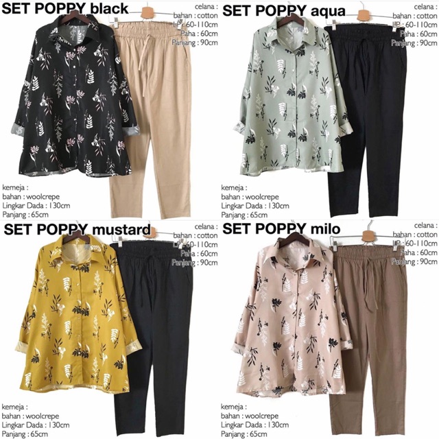 SET POPPY MUSTARD // AQUA // MILO // BLACK LAVVELA