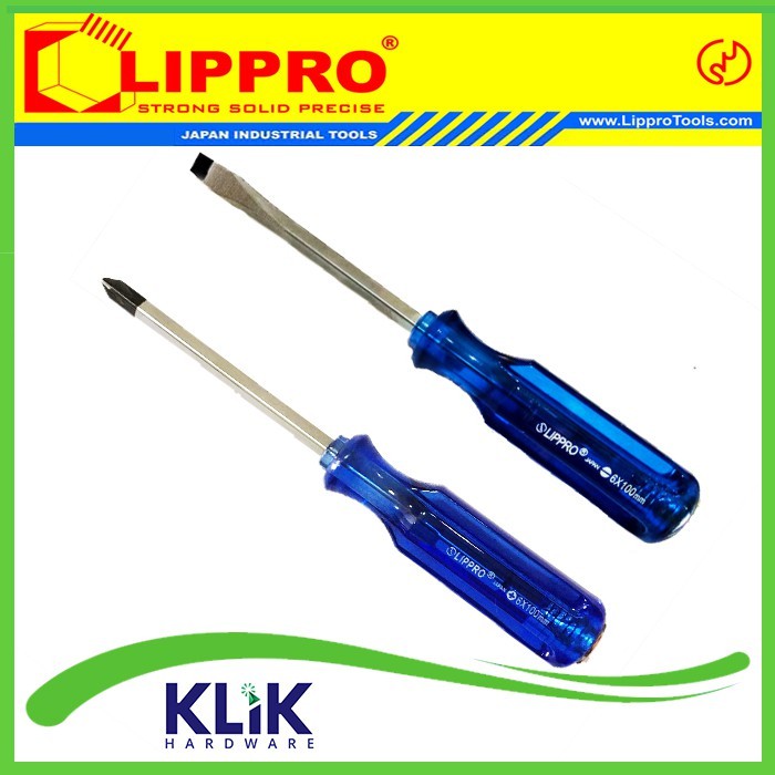 Lippro Obeng Ketok 5 Inch x 6 mm Pilih Plus Minus