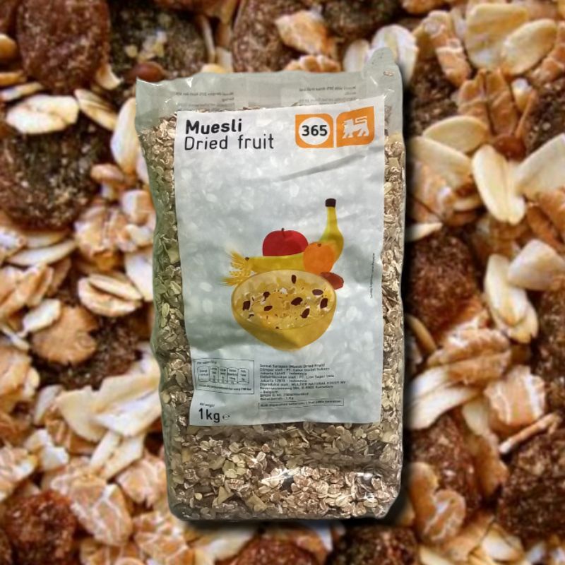 

MUESLI dried fruit oat 1 Kg makanan diet