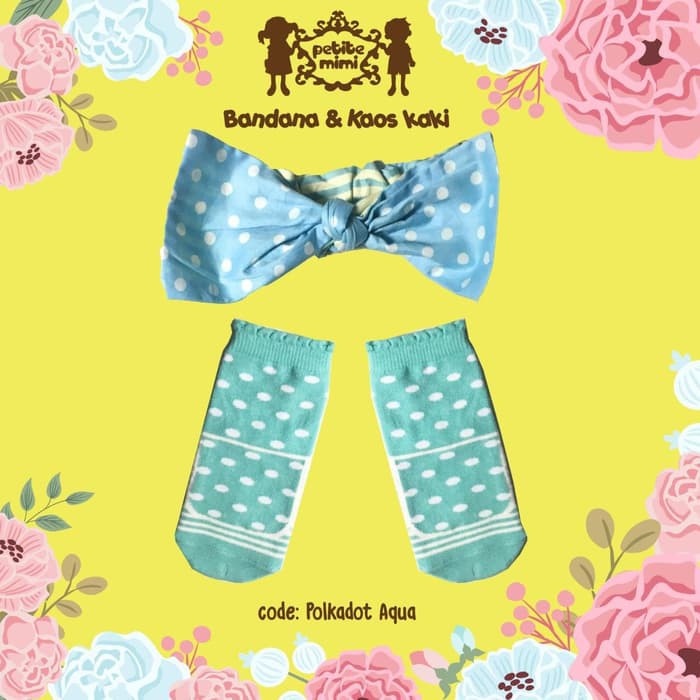 Petite Mimi - Socks &amp; Bandana Set POLKADOT SERIES