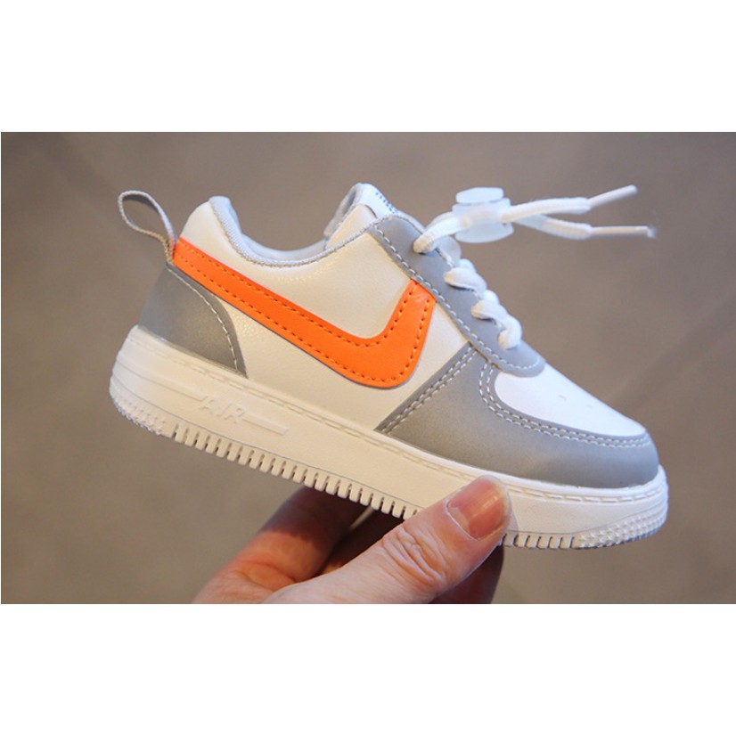 Bestseller Sepatu Sneakers Anak Anak Laki Prempuan Nike Gear ORANGE