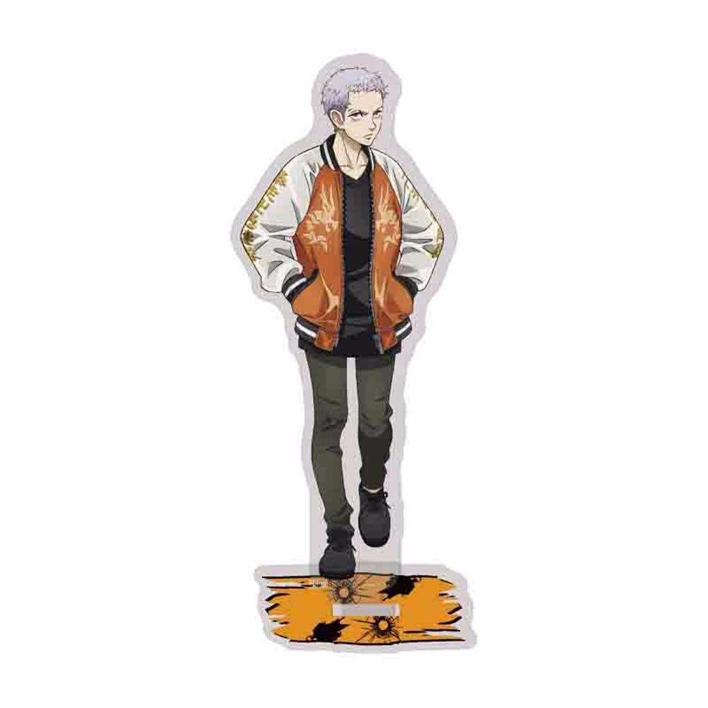 Lanfy Tokyo Revengers Anime Kartun Anime Fans Hadiah Sano Manjiro Hanagaki Takedao Ken Desktop Standing Card Ryumiya Dekorasi Figure Model Plat