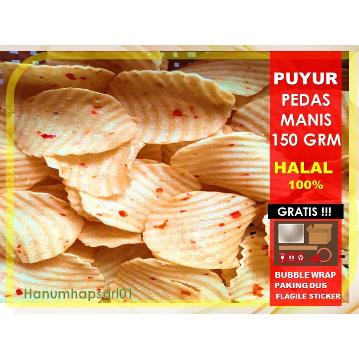 

Termurah!!!PUYUR PEDAS MANIS 150 Gr
