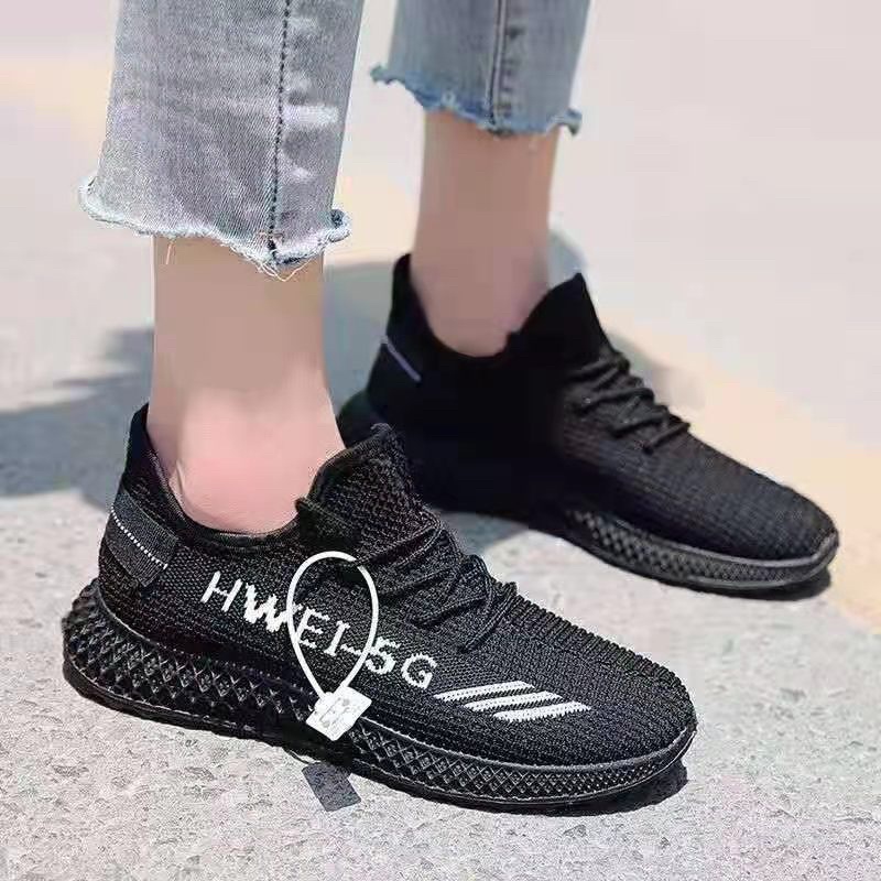 TOPGROSIR LV0101 SEPATU SNEAKERS WANITA IMPORT SPORT MOTIF SEPATU RAJUT KEKINIAN SEPATU KANVAS IMPORT WANITA