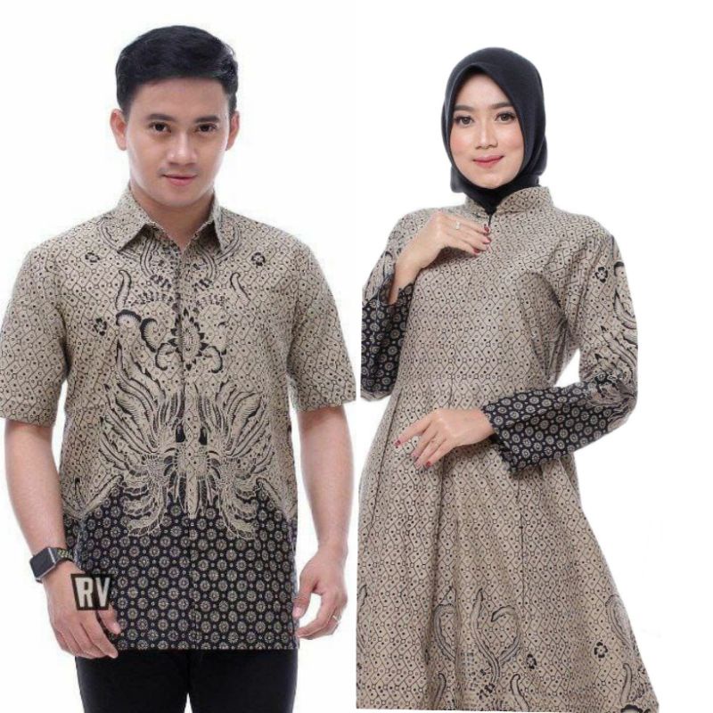 Maura Couple - Sania Ruffle Batik Couple Ori Ndoro Jowi DNT Garansi Termurah Shopee