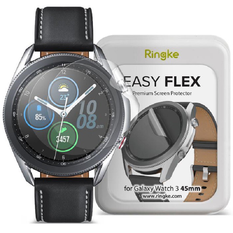 Screen Protector Samsung Galaxy Watch 3 45mm Ringke Easy Flex Screen Guard Anti Gores