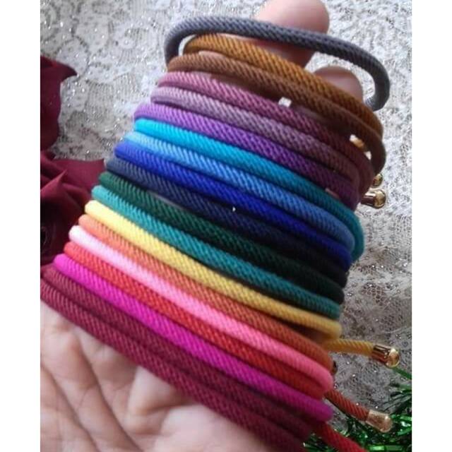 Gelang Tali Hongkong/Tali Serut Warna